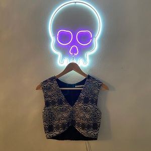 Snake Print Gray Crop top